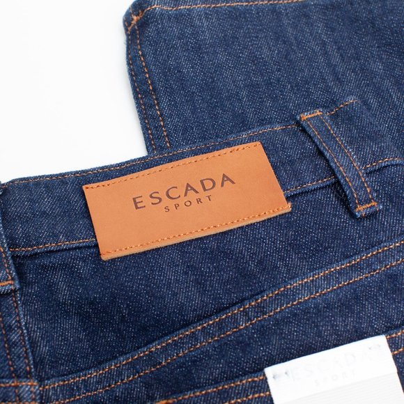 SOLD Escada Flared "Kate" Blue Jeans Sport Size 34 - Picture 3 of 8